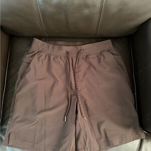 lululemon athletica Men's Brown Performance Drawstring Shorts